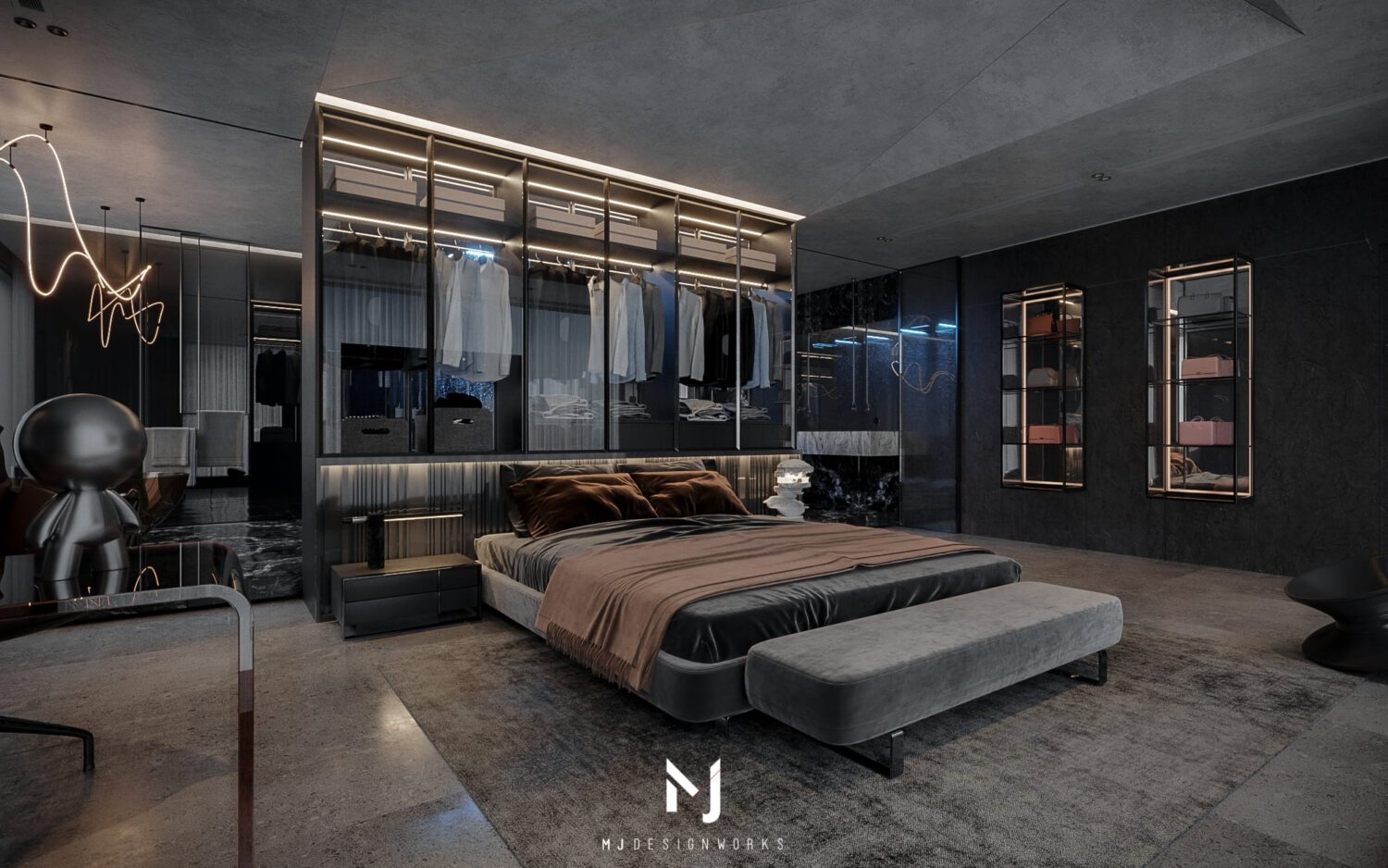 3D Interior Model Bed Room Scene 3dsmax 2310298