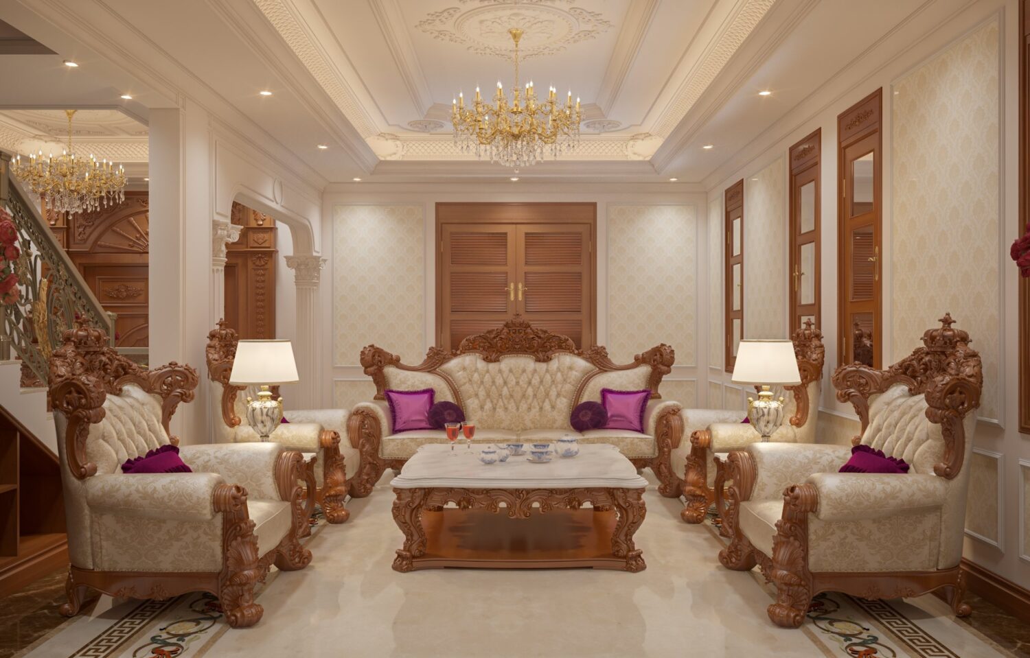 3D Interior Model Living room Scene 3dsmax 2410371