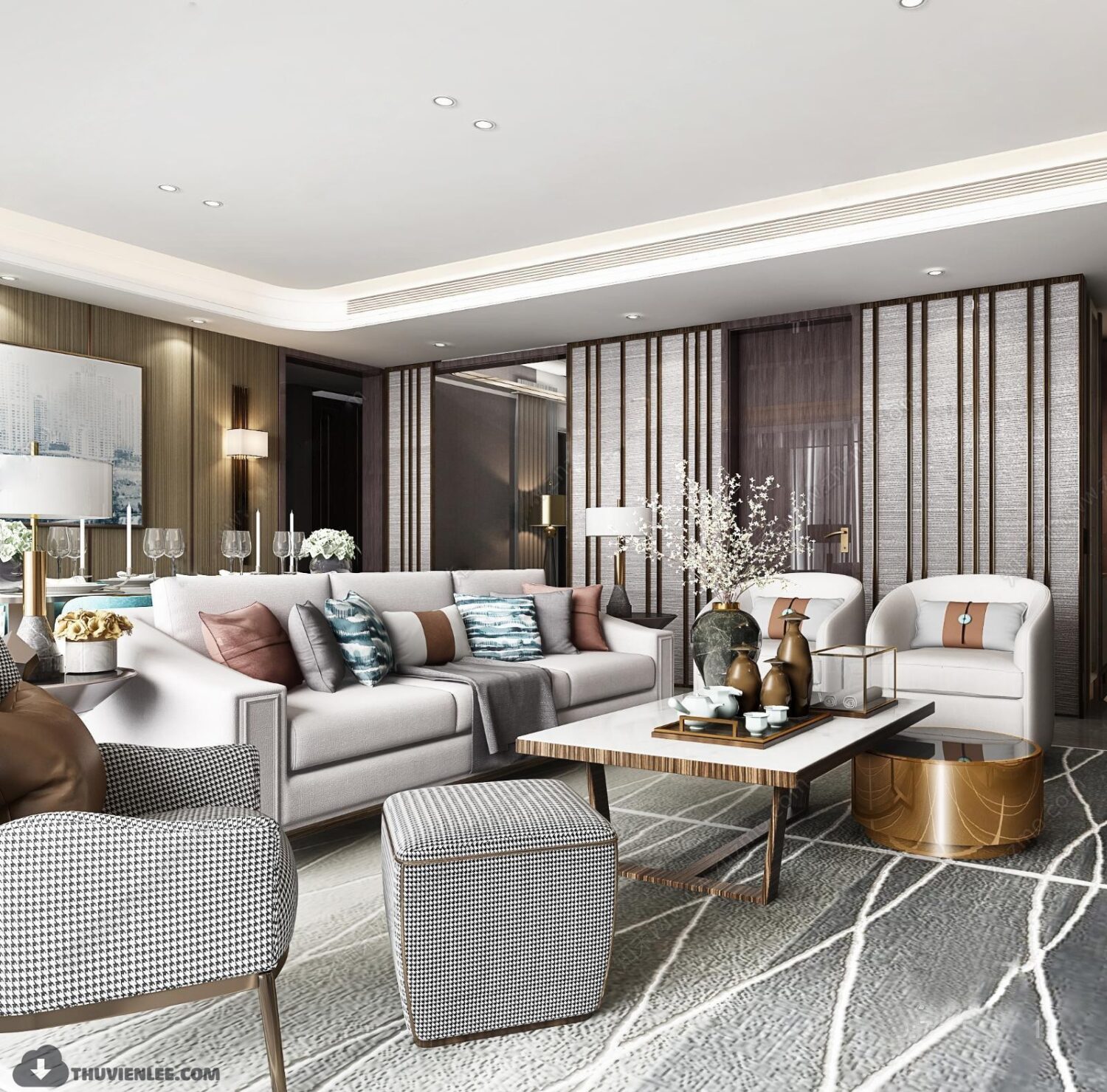 3D Interior Model Living room Scene 3dsmax 2410644