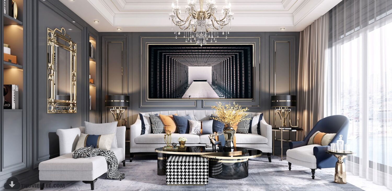 3D Interior Model Living room Scene 3dsmax 2410745