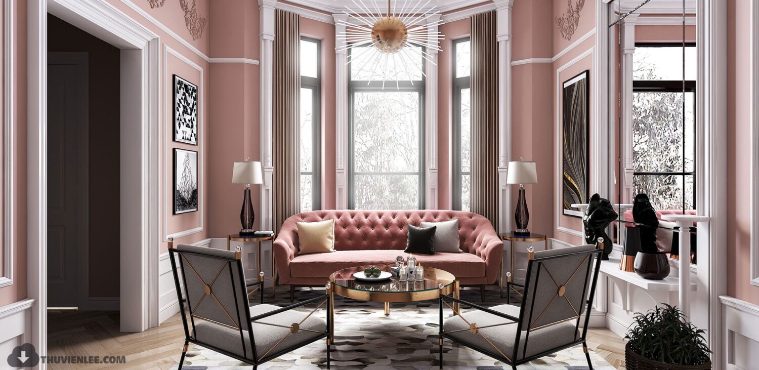 3D Interior Model Living room Scene 3dsmax 2410747