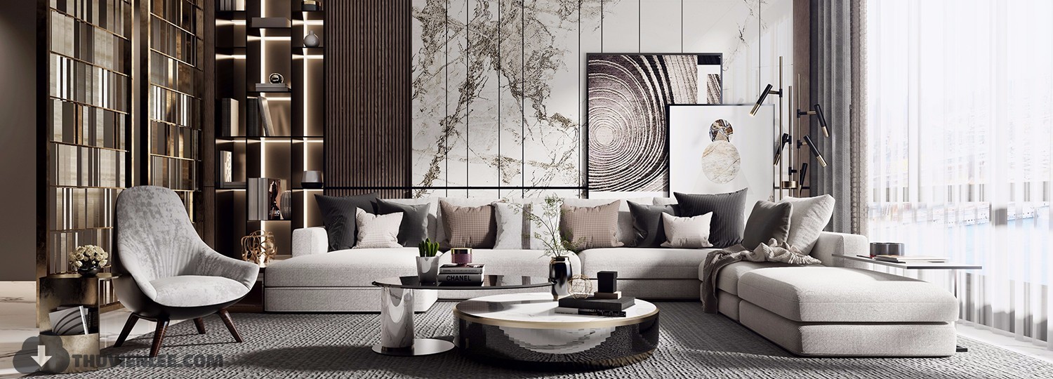 3D Interior Model Living room Scene 3dsmax 2410749