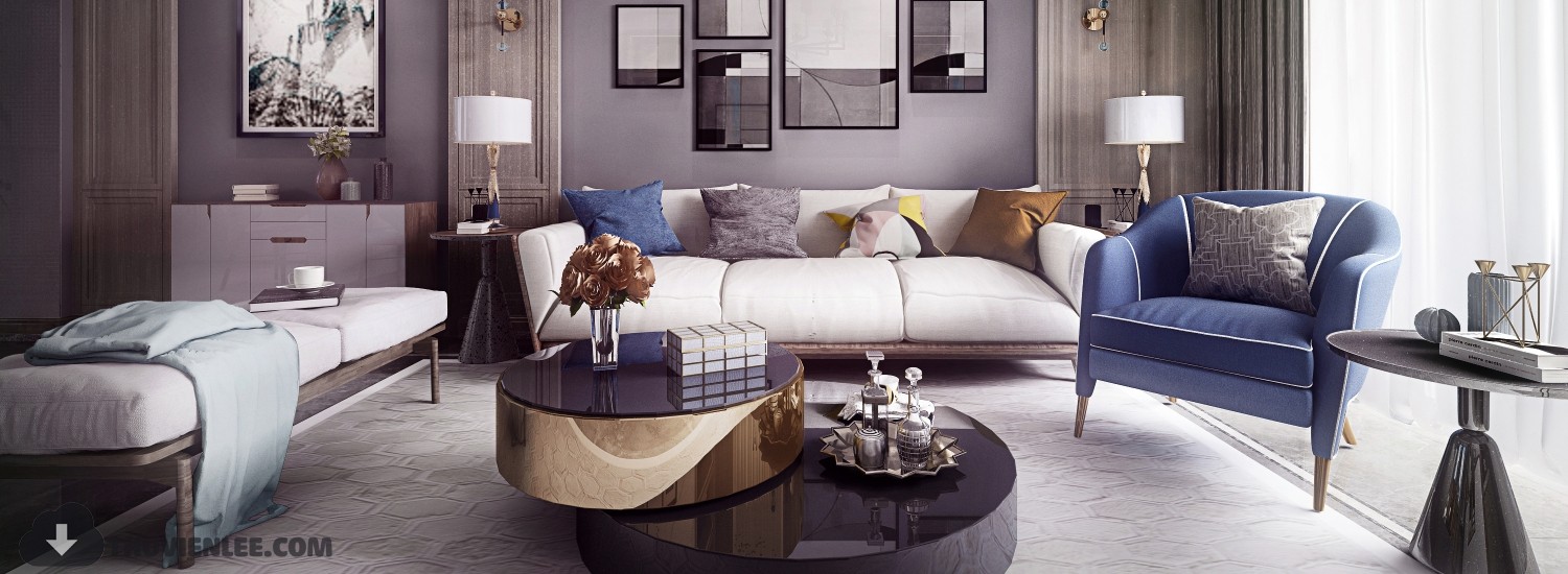 3D Interior Model Living room Scene 3dsmax 2410847