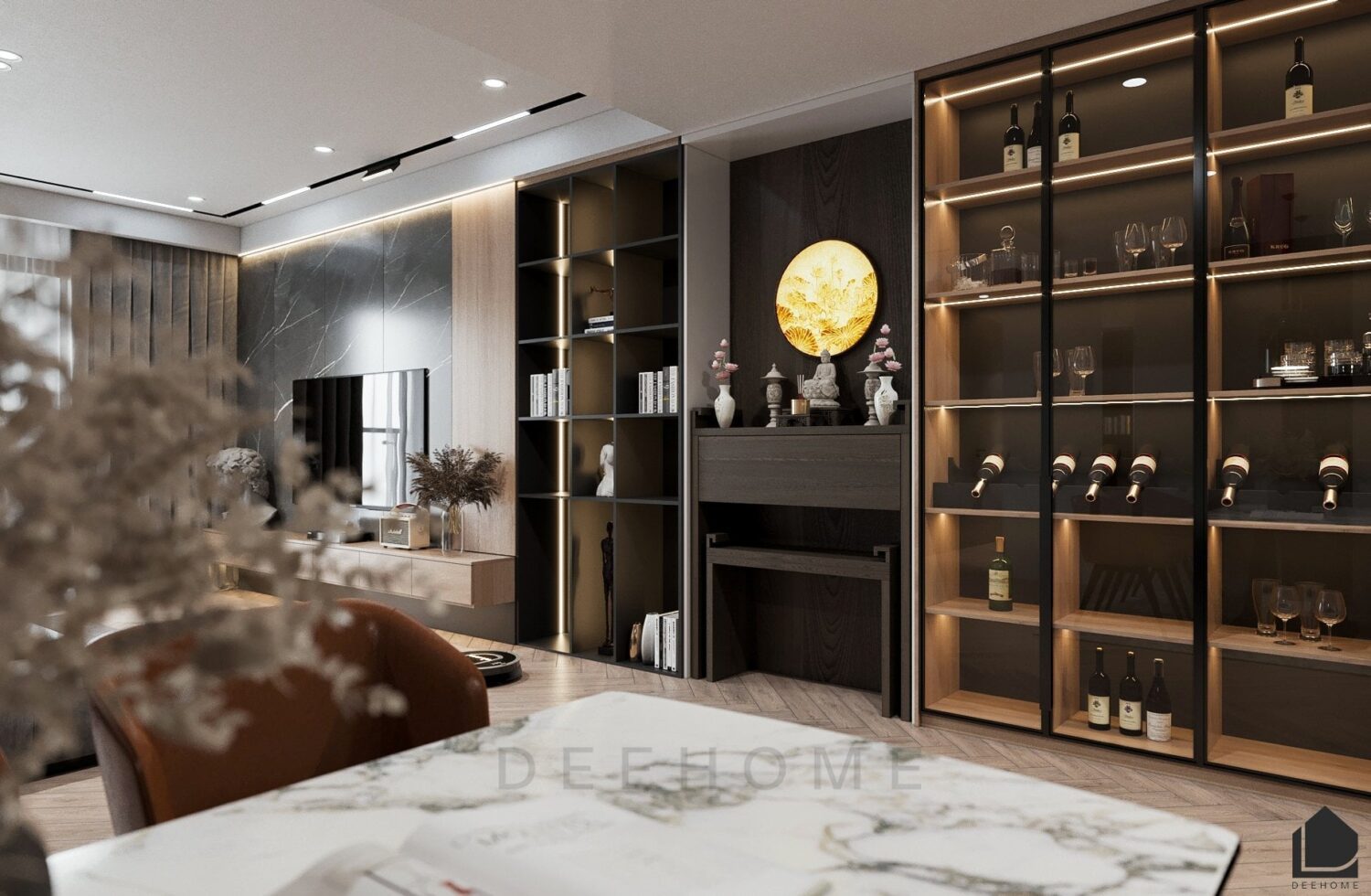 3D Interior Model Living room Scene 3dsmax 2410872