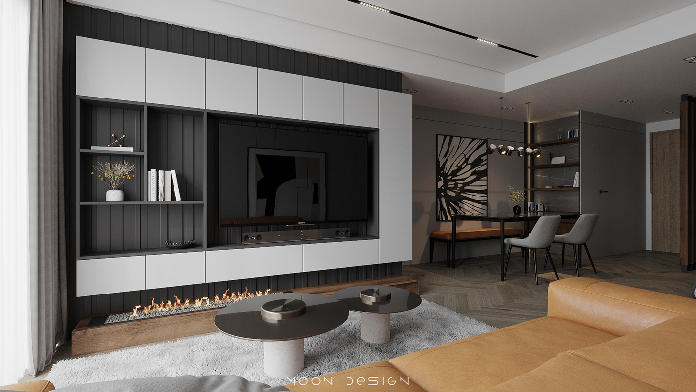 3D Interior Model Living room Scene 3dsmax 2410885