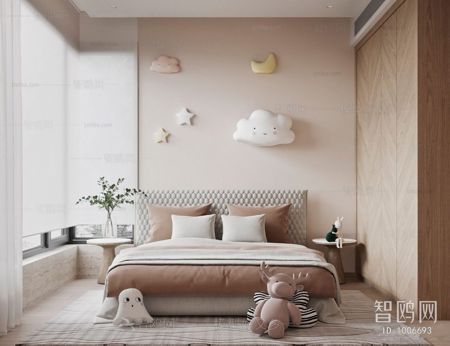 3D Interior Model Bed Room Scene 3dsmax 2311024