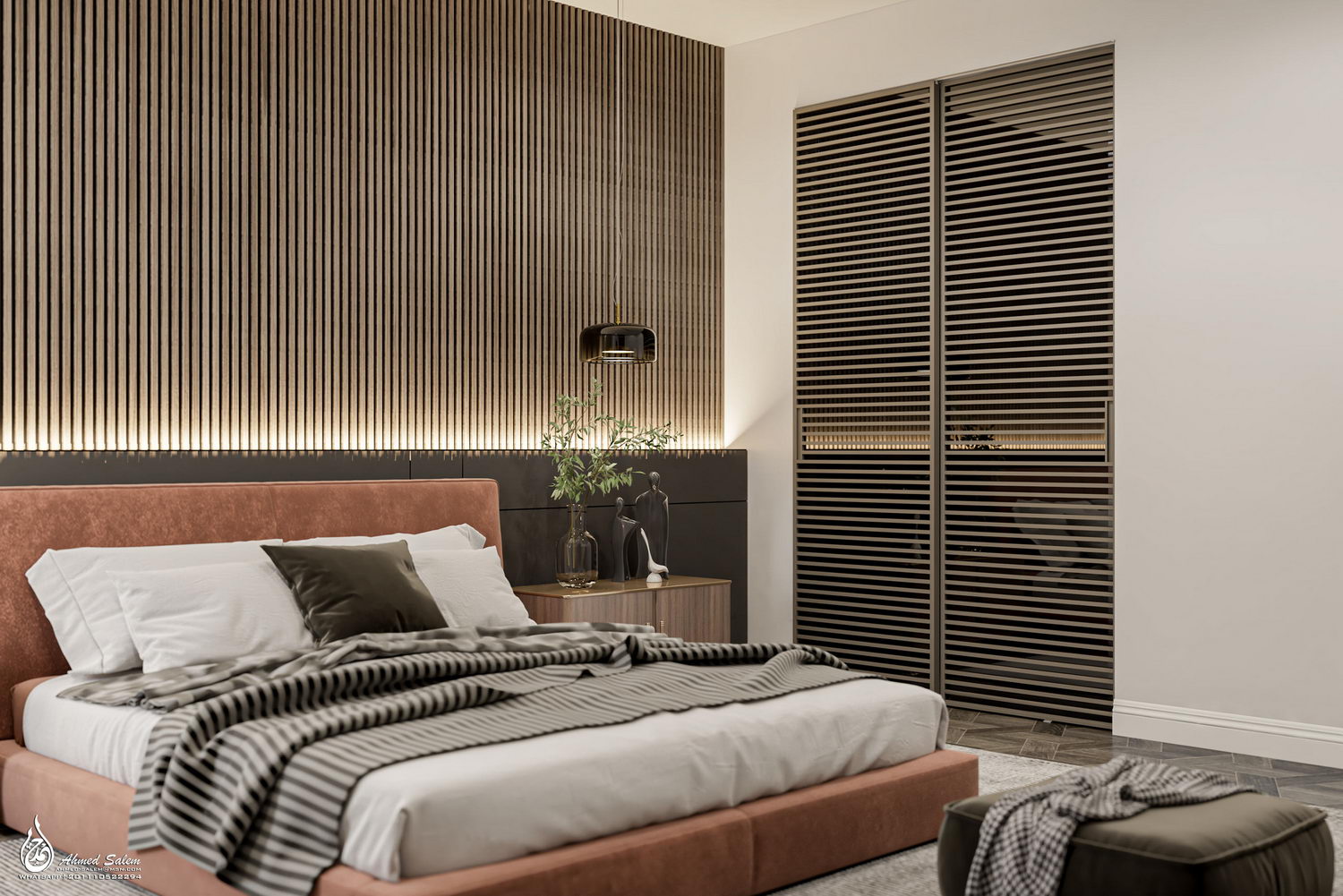 3D Interior Model Bed Room Scene 3dsmax 2311086