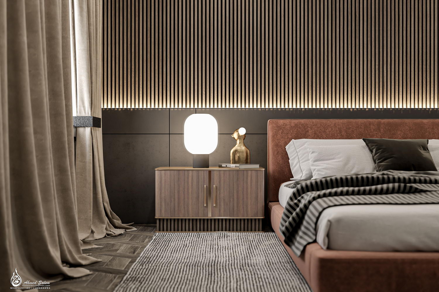 3D Interior Model Bed Room Scene 3dsmax 2311086