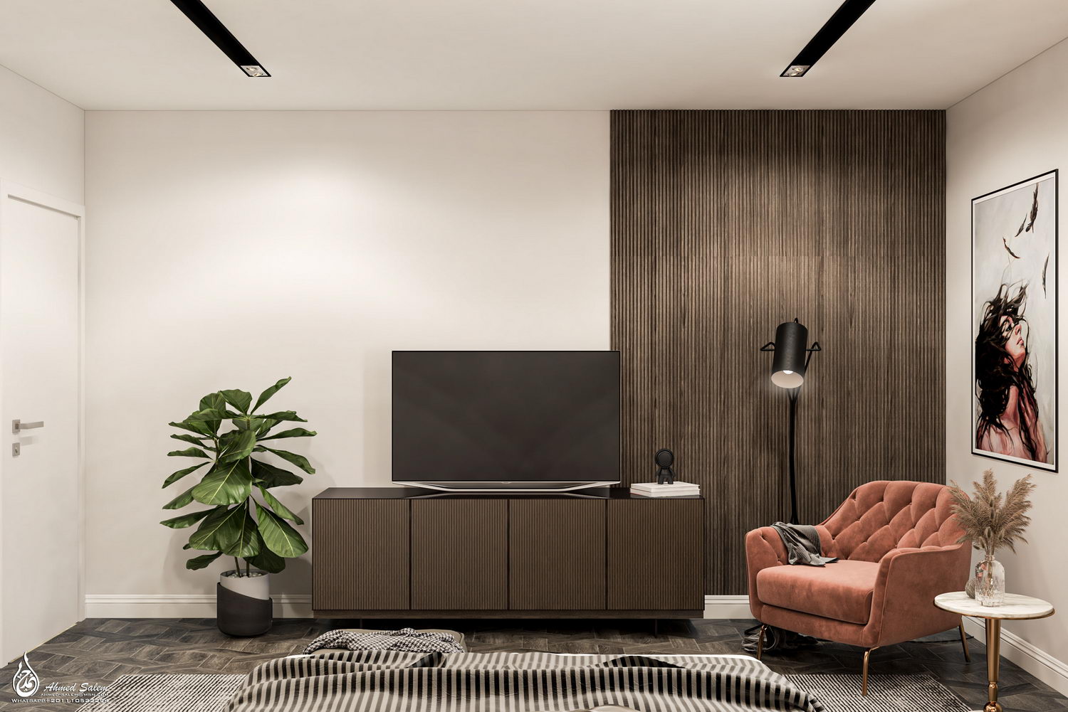 3D Interior Model Bed Room Scene 3dsmax 2311086