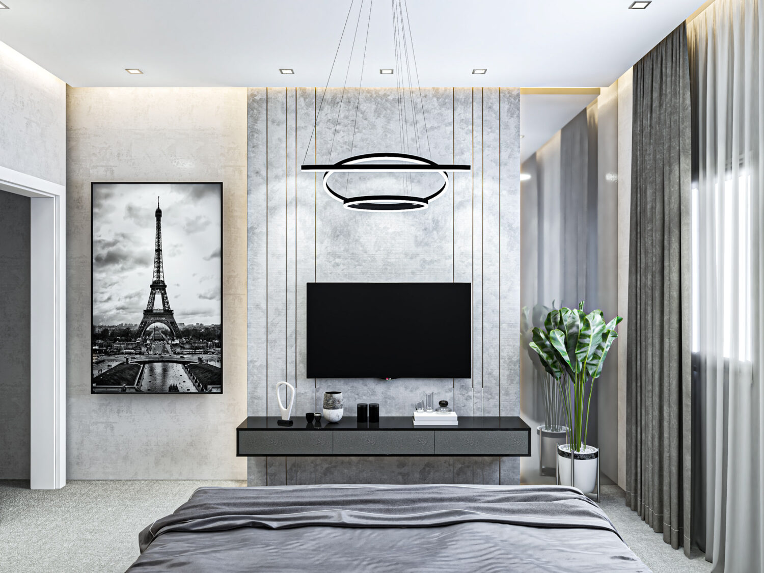 3D Interior Model Bed Room Scene 3dsmax 2311087