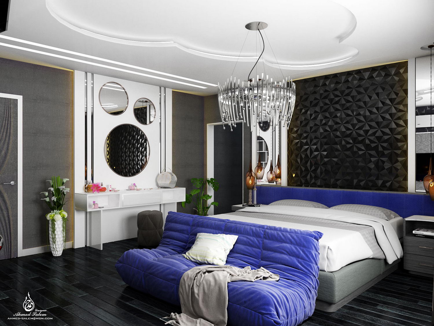3D Interior Model Bed Room Scene 3dsmax 2311089