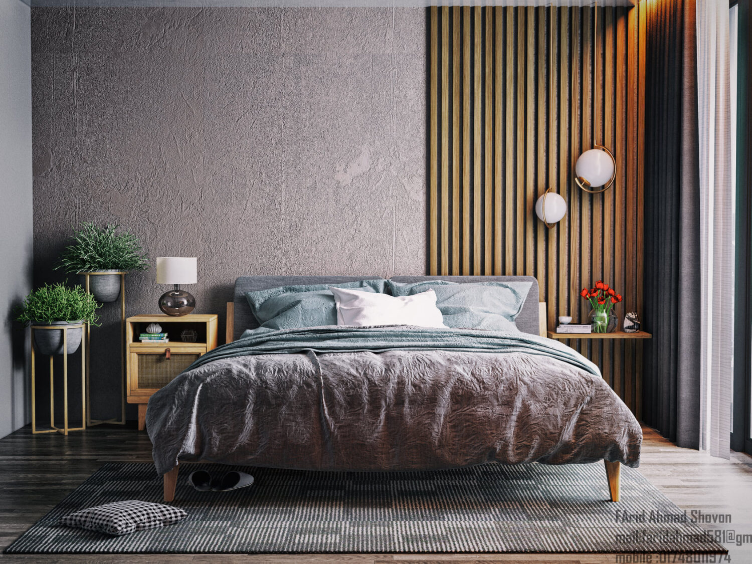 3D Interior Model Bed Room Scene 3dsmax 2311096