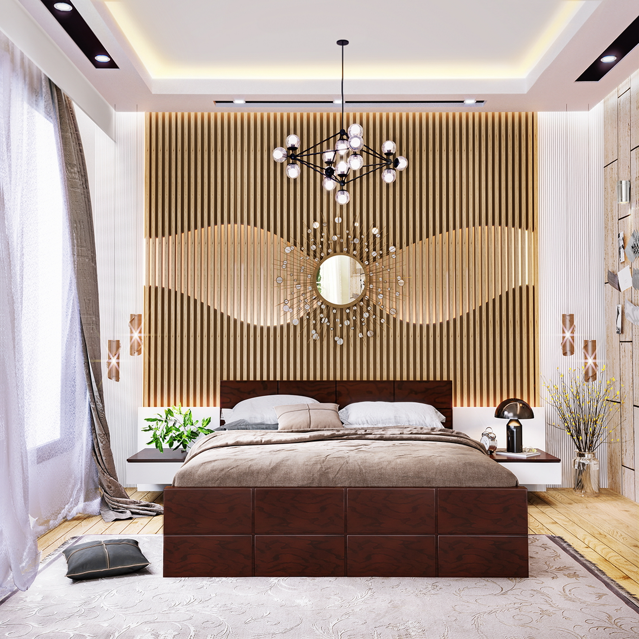 3D Interior Model Bed Room Scene 3dsmax 2311105