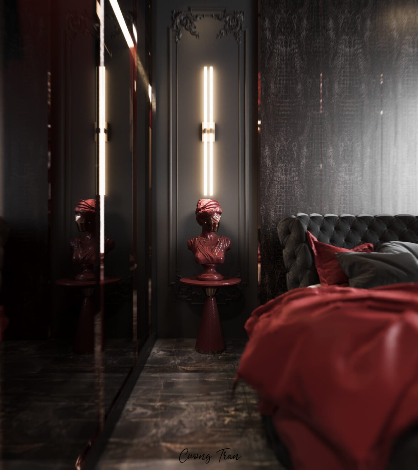 3D Interior Model Bed Room Scene 3dsmax 2311125