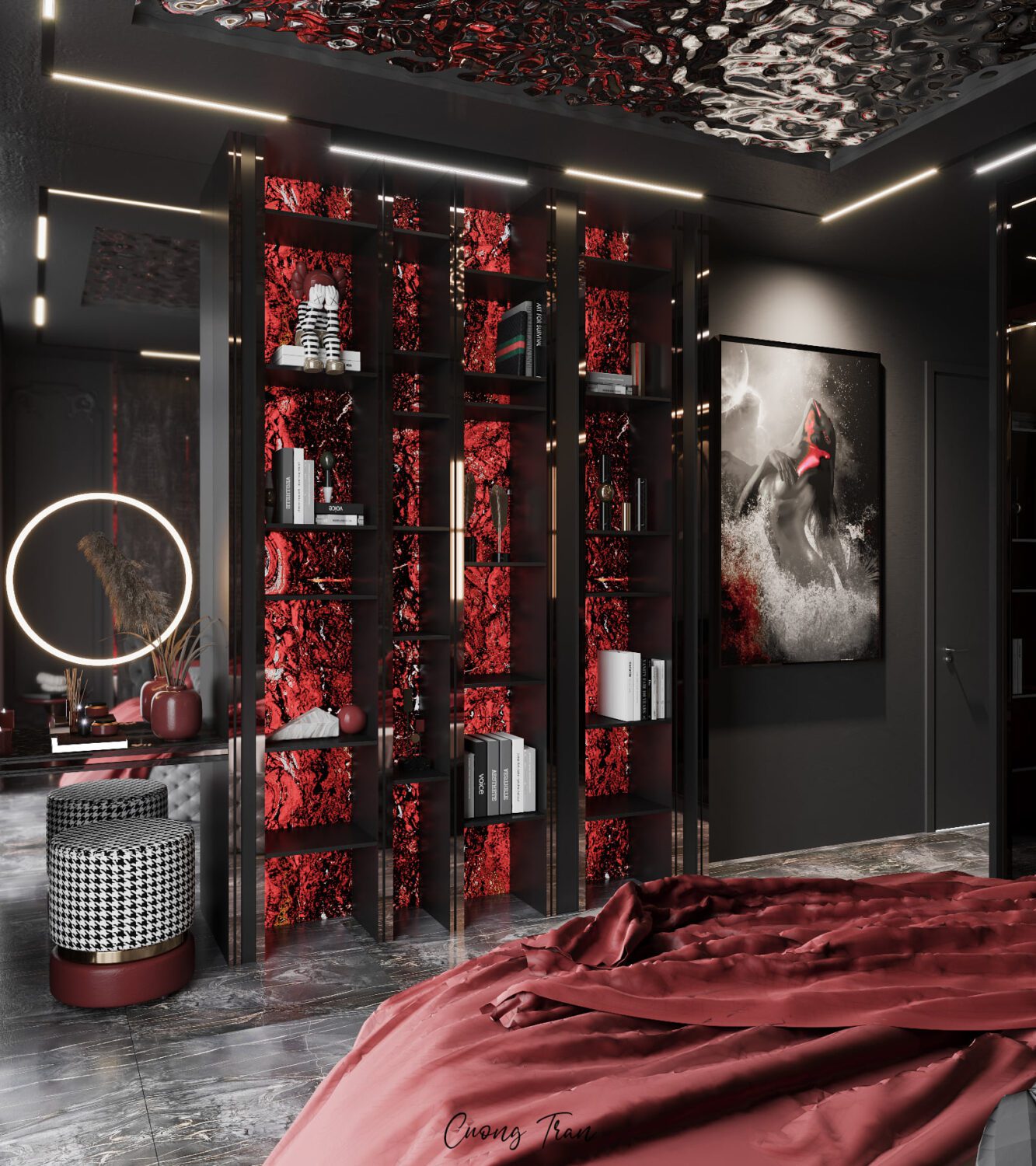 3D Interior Model Bed Room Scene 3dsmax 2311125