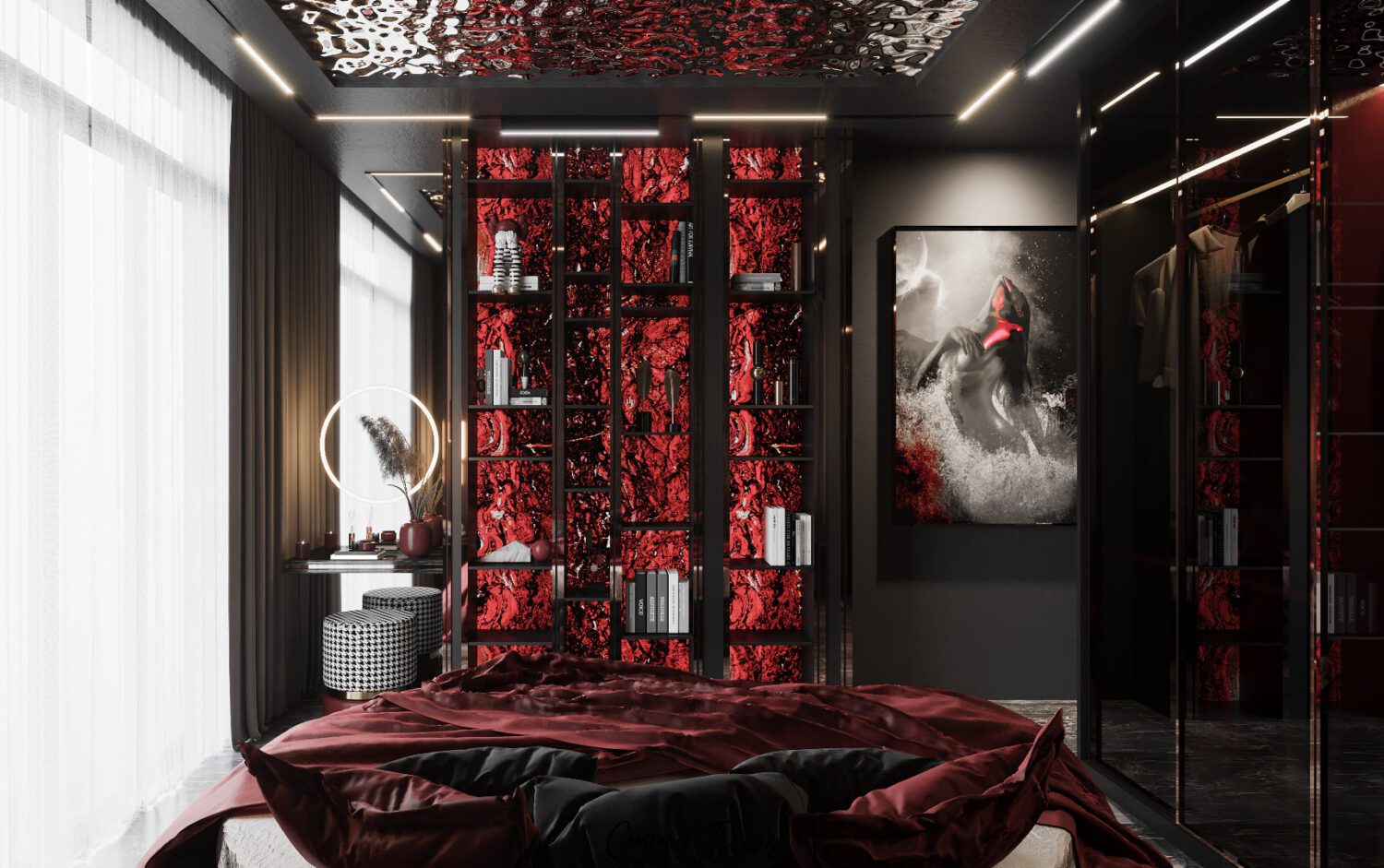 3D Interior Model Bed Room Scene 3dsmax 2311125