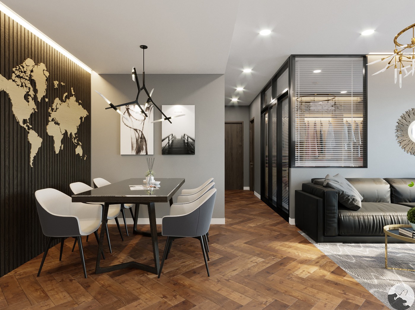 3D Interior Apartment Scene 3dsmax 2411225