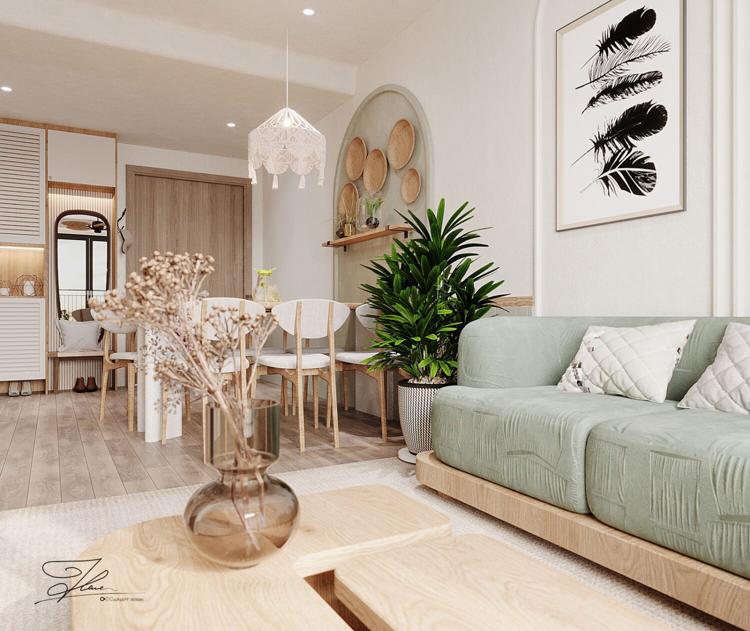 3D Interior Apartment Scene 3dsmax 2411267