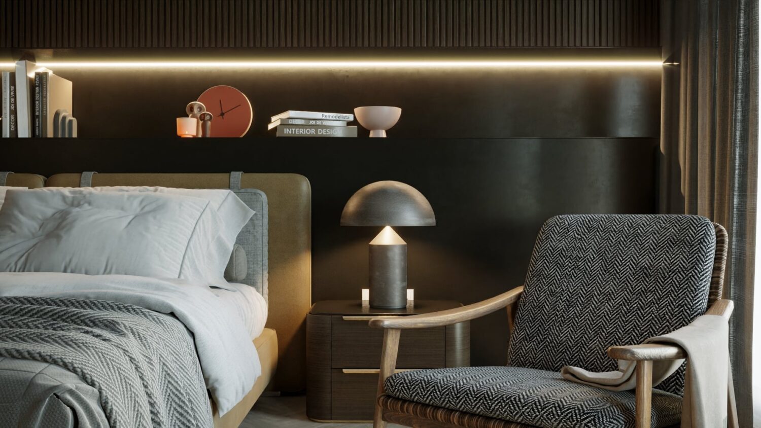 3D Interior Model Bed Room Scene 3dsmax 2312021