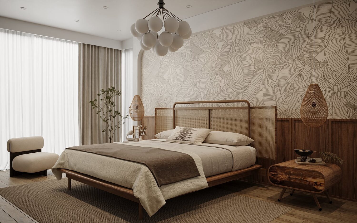 3D Interior Model Bed Room Scene 3dsmax 2312111