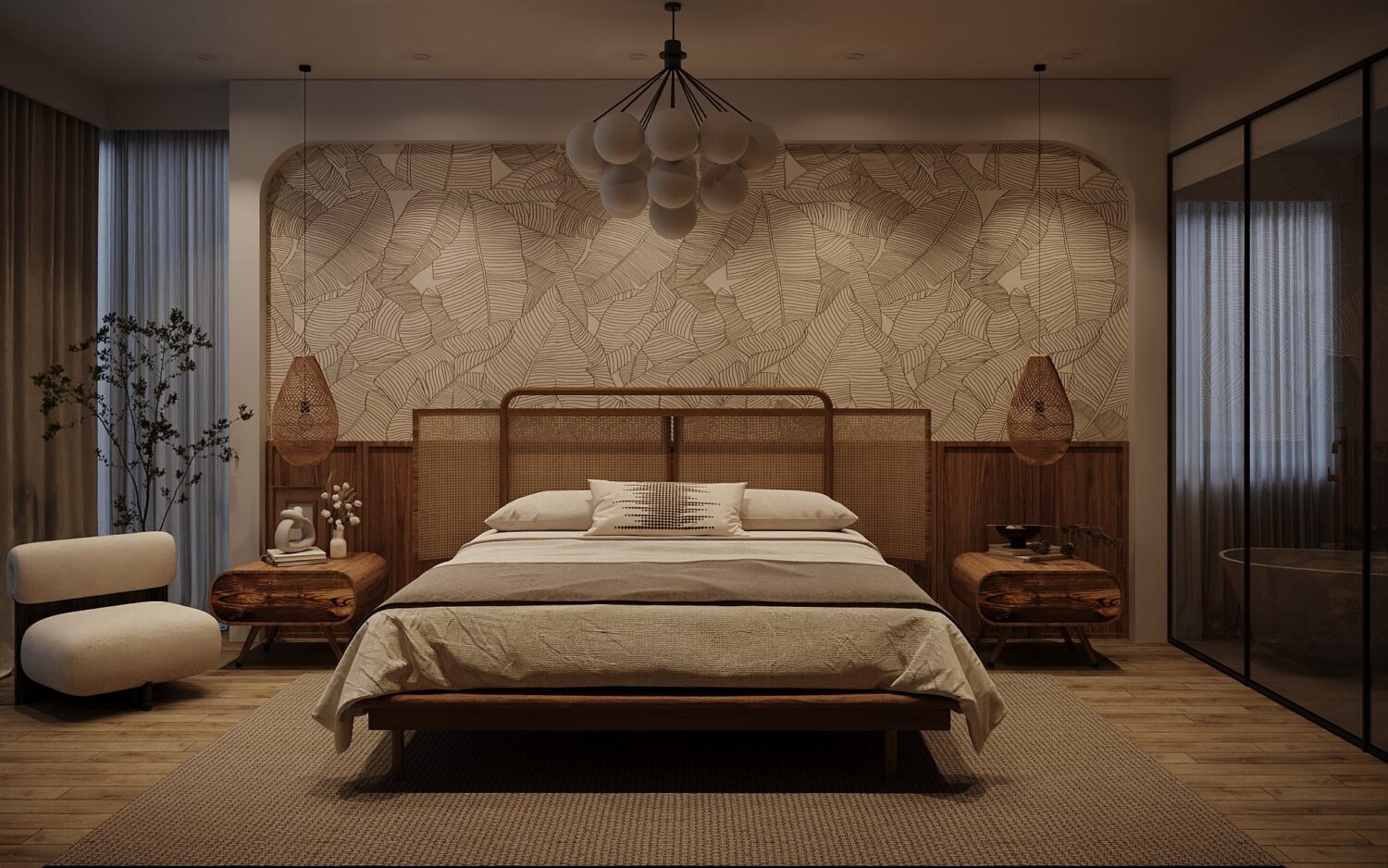 3D Interior Model Bed Room Scene 3dsmax 2312111