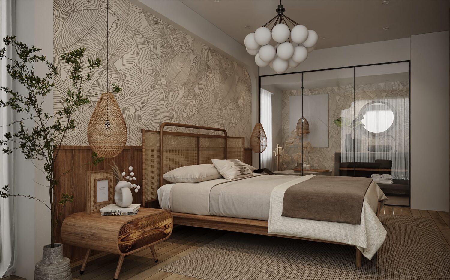 3D Interior Model Bed Room Scene 3dsmax 2312111