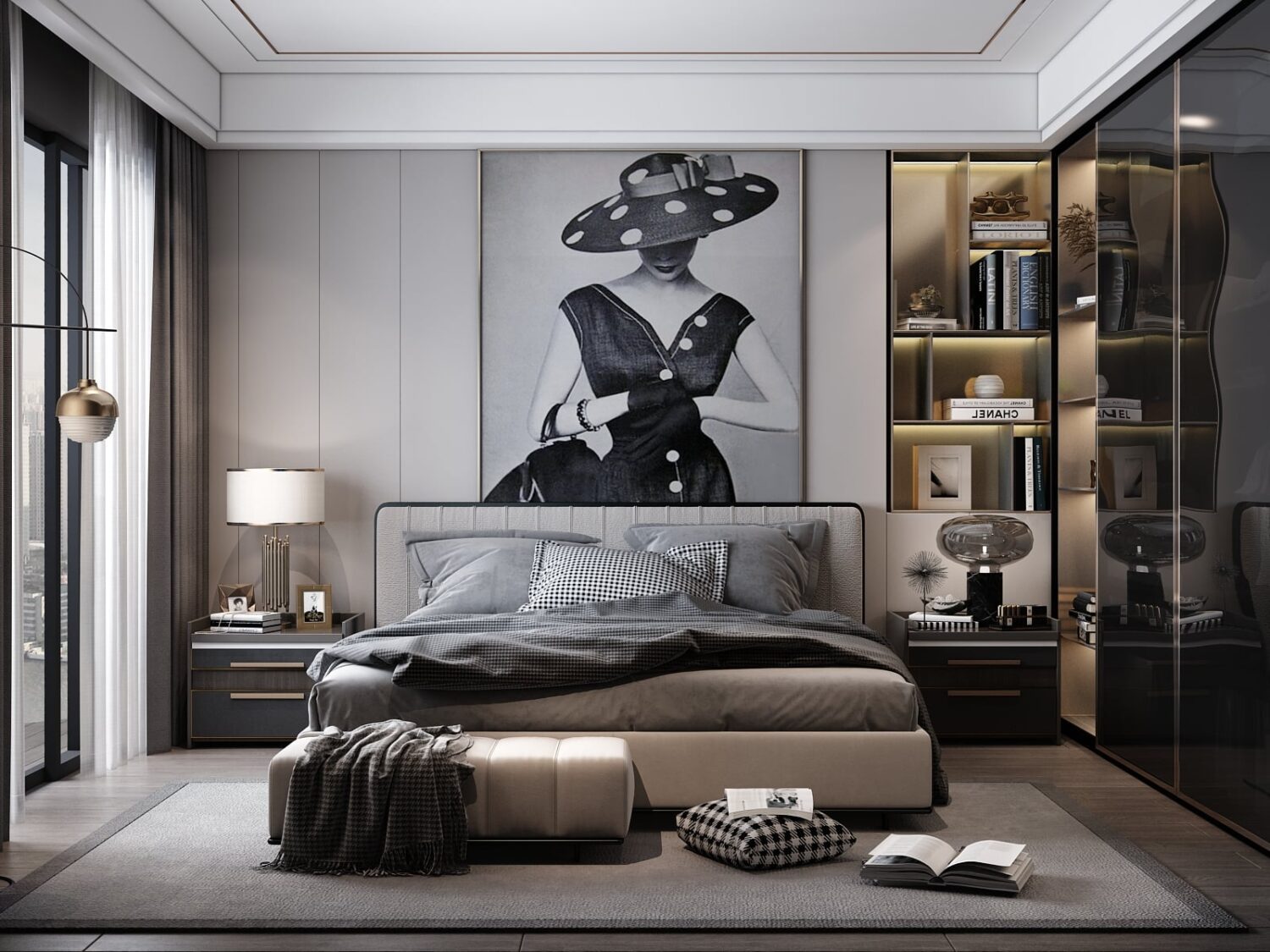 3D Interior Model Bed Room Scene 3dsmax 2312363