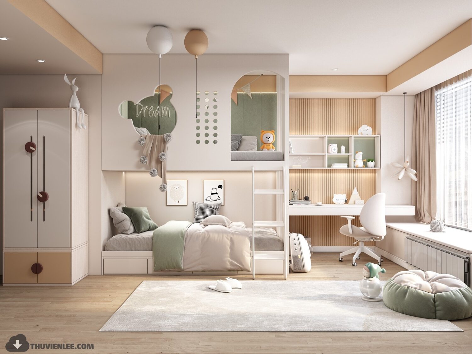 3D Interior Model Bed Room Scene 3dsmax 2312391