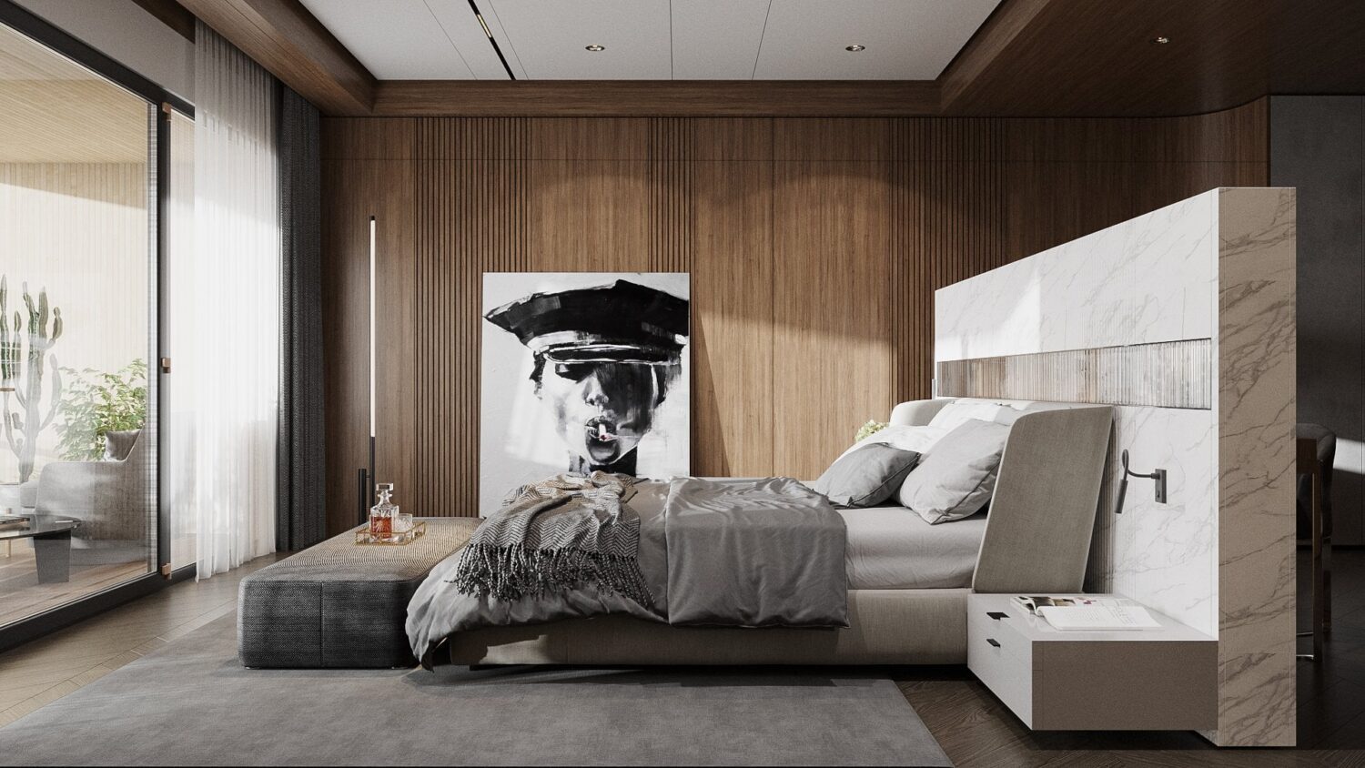 3D Interior Model Bed Room Scene 3dsmax 2312420