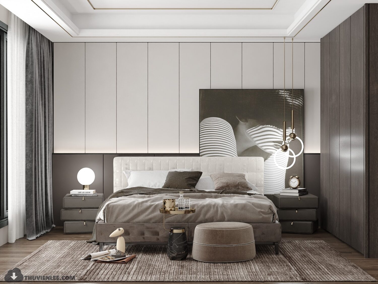 3D Interior Model Bed Room Scene 3dsmax 2312430