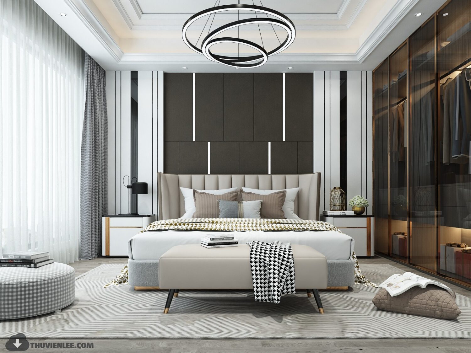 3D Interior Model Bed Room Scene 3dsmax 2312433