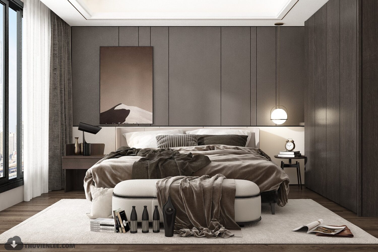 3D Interior Model Bed Room Scene 3dsmax 2312438