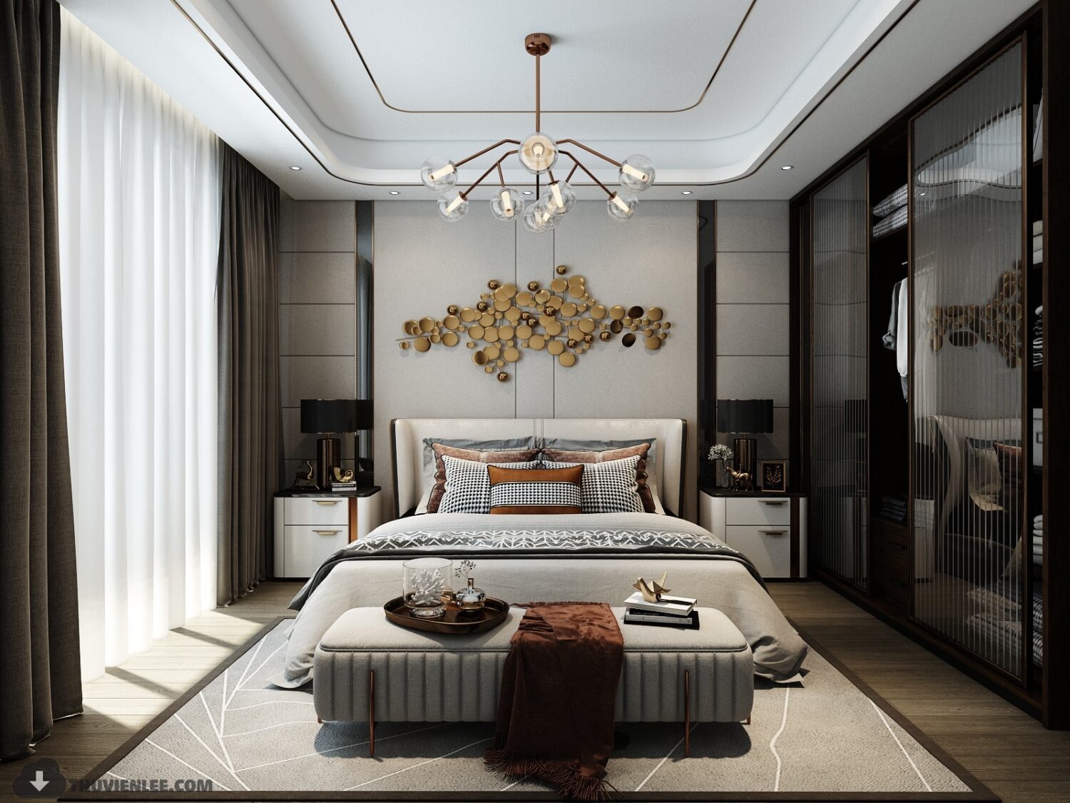 3D Interior Model Bed Room Scene 3dsmax 2312440