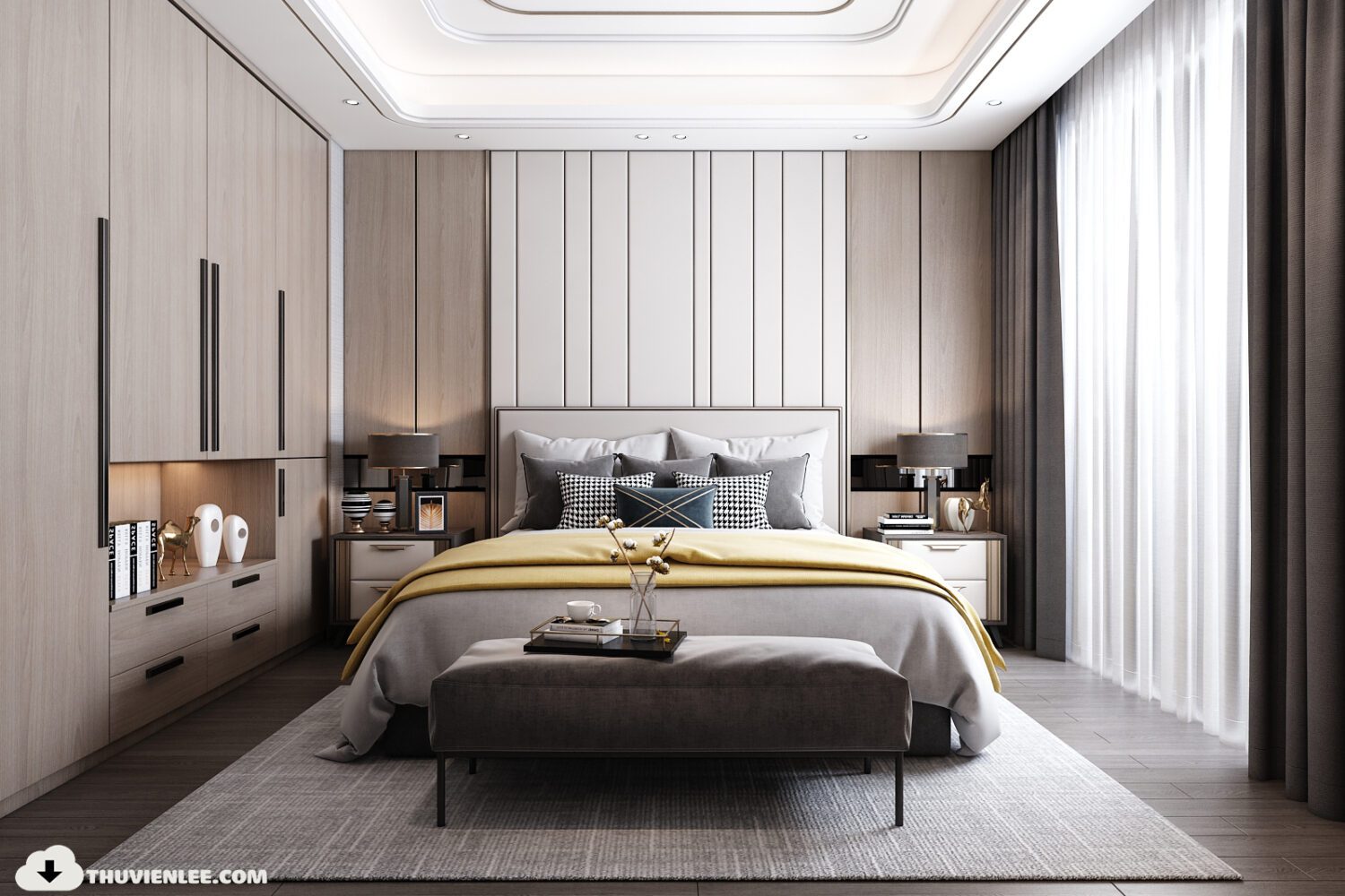3D Interior Model Bed Room Scene 3dsmax 2312441
