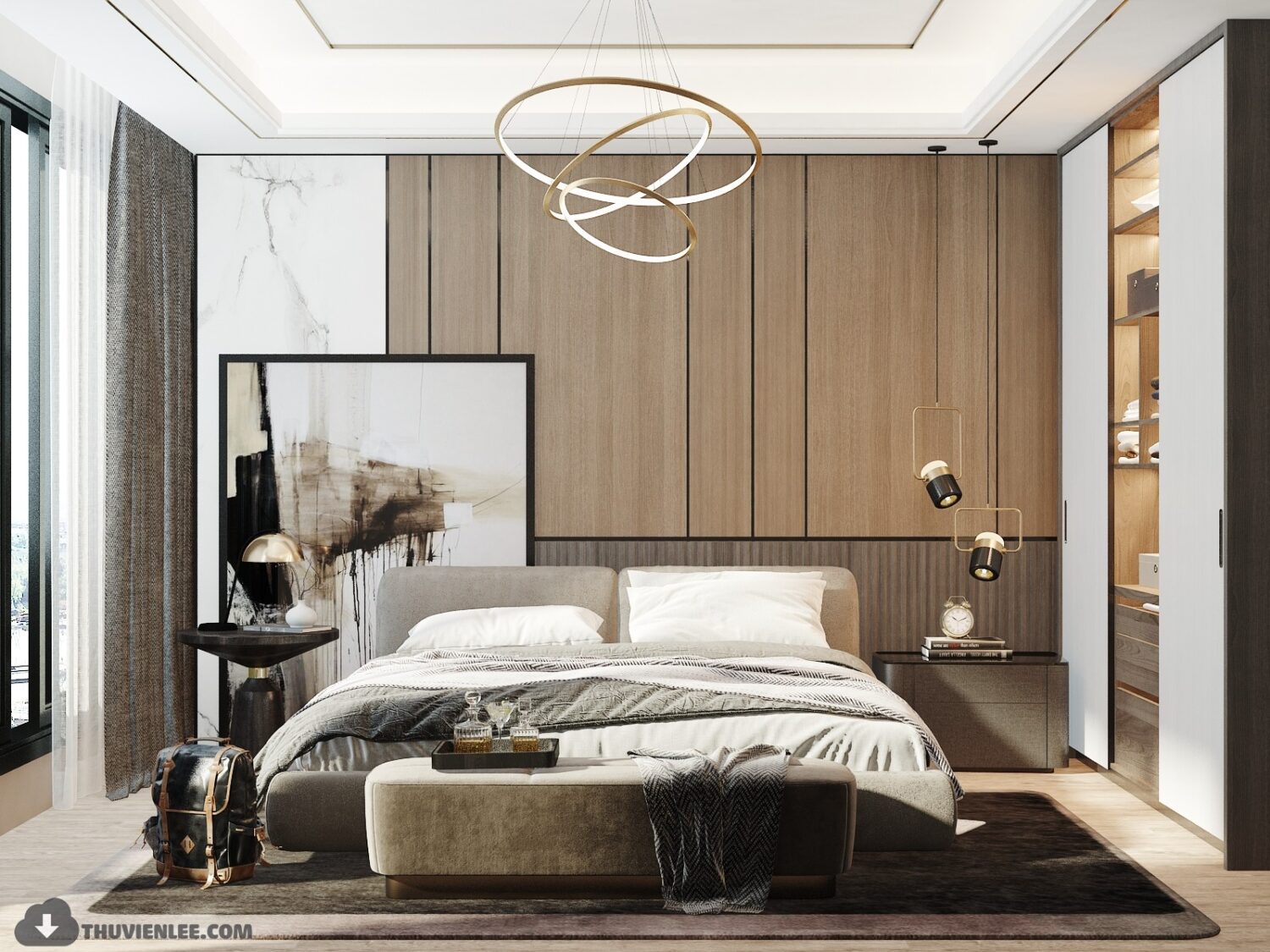 3D Interior Model Bed Room Scene 3dsmax 2312445