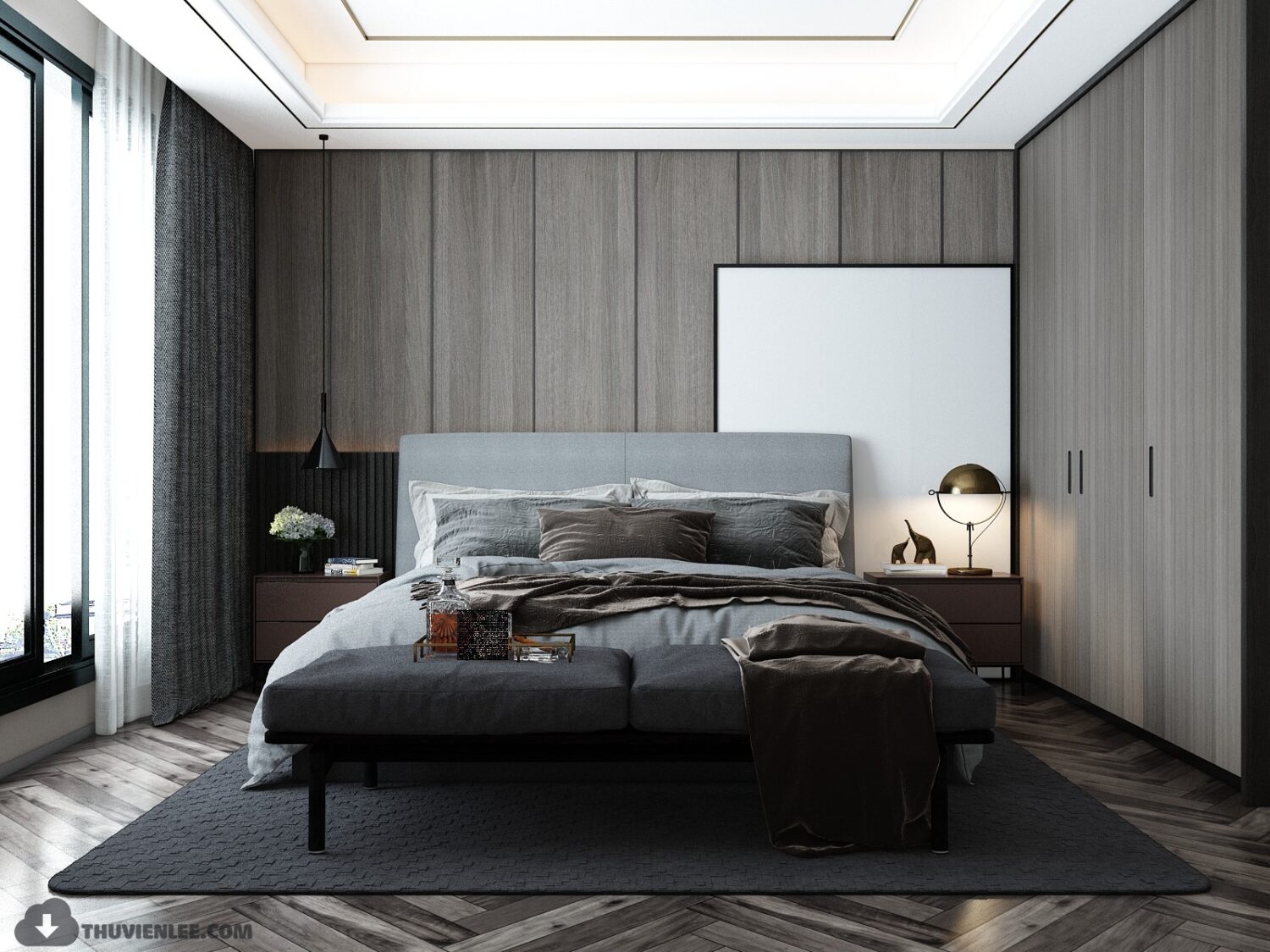 3D Interior Model Bed Room Scene 3dsmax 2312448