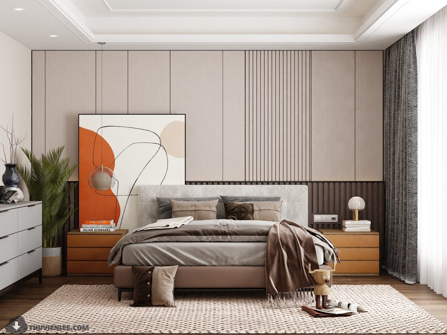 3D Interior Model Bed Room Scene 3dsmax 2312458