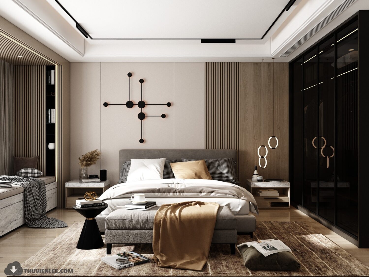 3D Interior Model Bed Room Scene 3dsmax 2312462