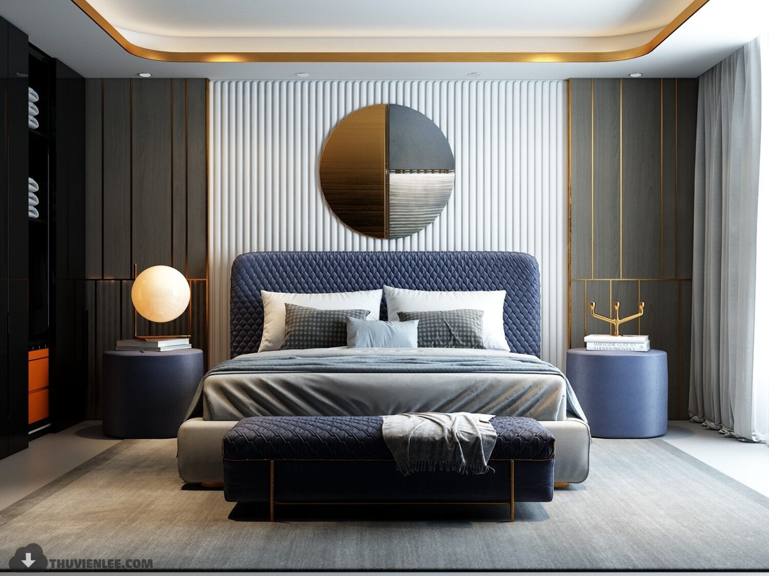 3D Interior Model Bed Room Scene 3dsmax 2412468