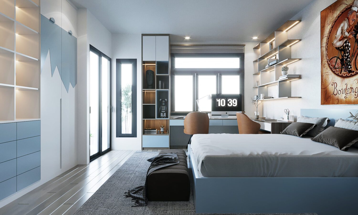 3D Interior Model Bed Room Scene 3dsmax 2412471