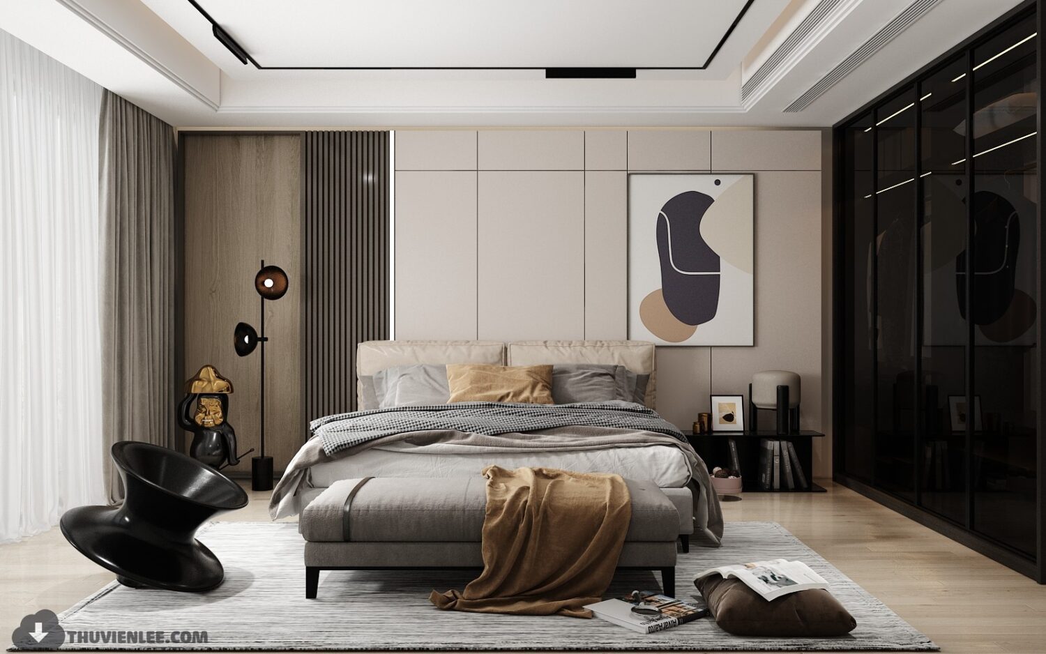 3D Interior Model Bed Room Scene 3dsmax 2412478