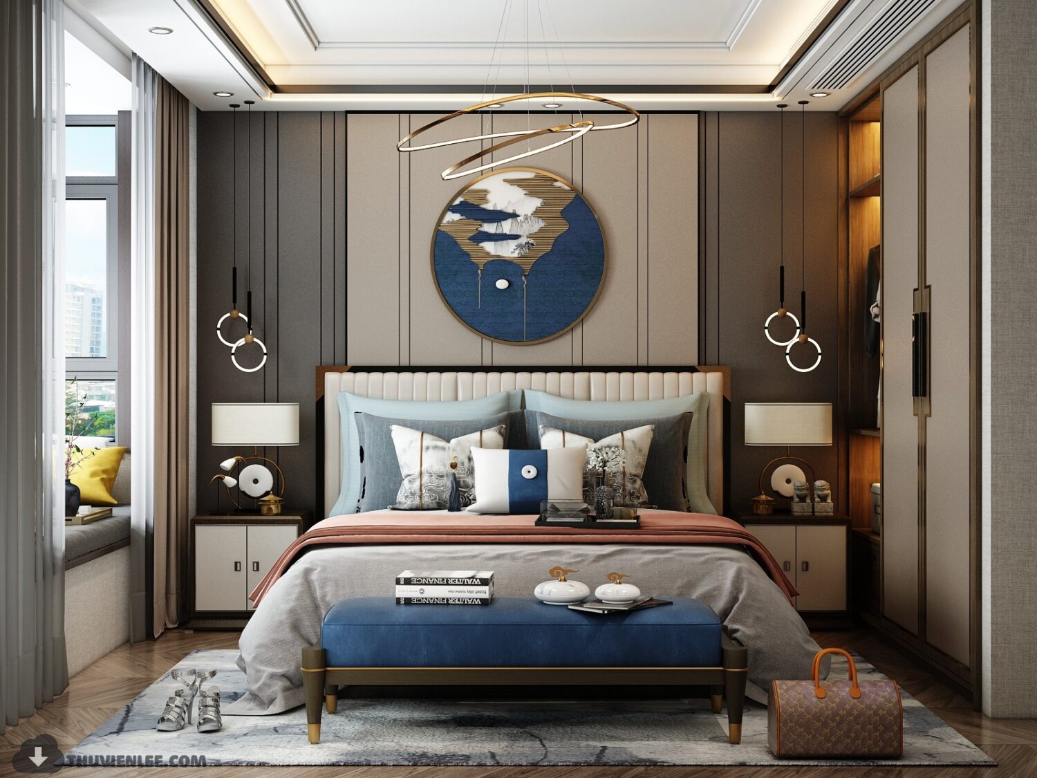3D Interior Model Bed Room Scene 3dsmax 2412479