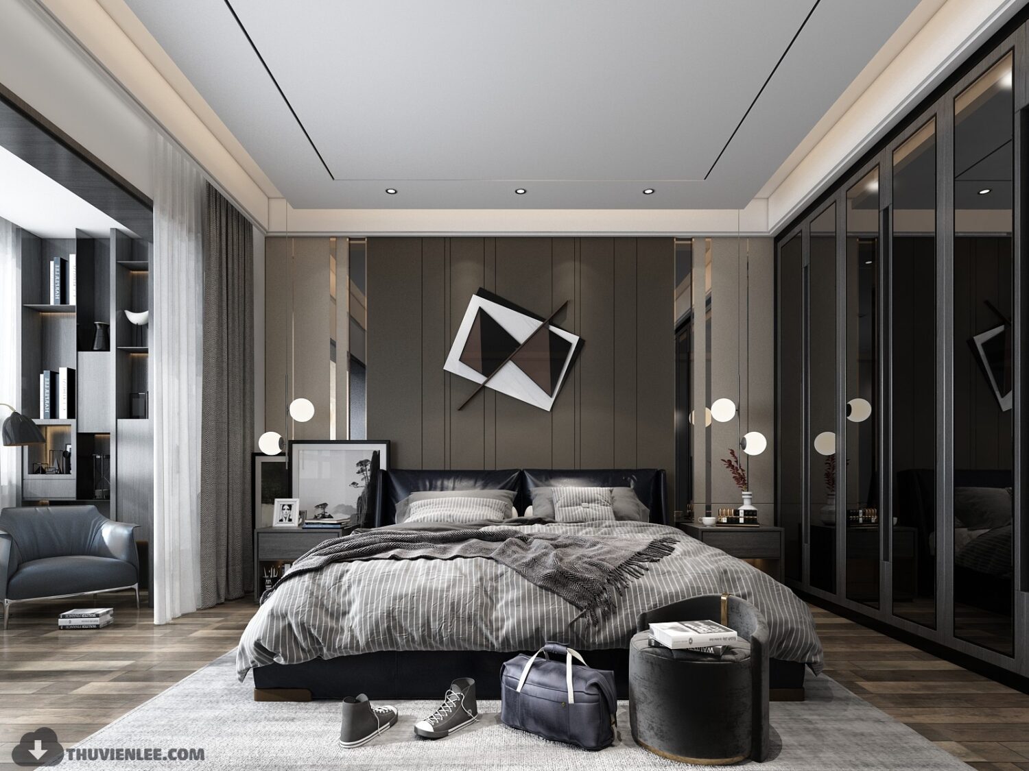 3D Interior Model Bed Room Scene 3dsmax 2412556