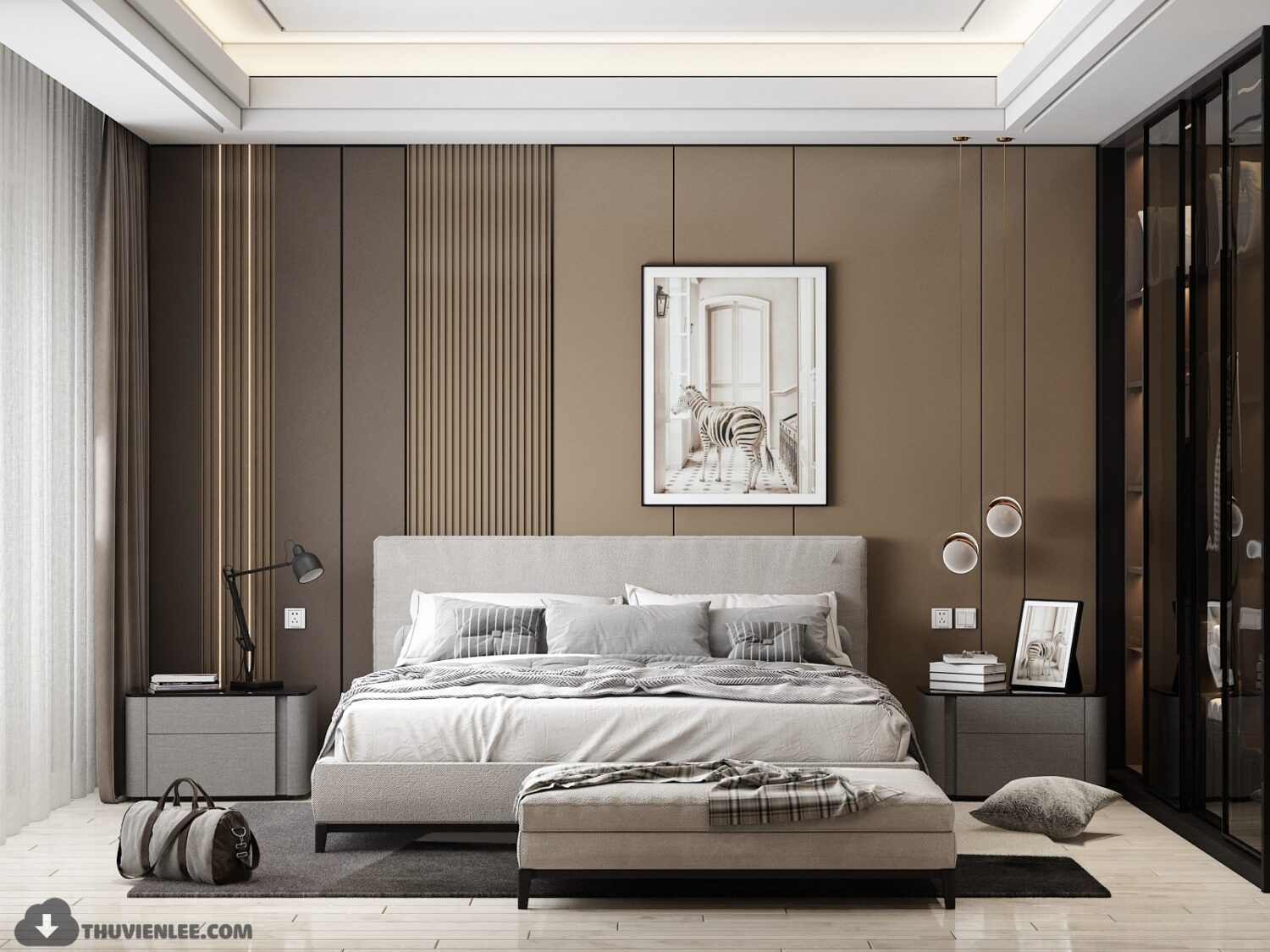 3D Interior Model Bed Room Scene 3dsmax 2412557