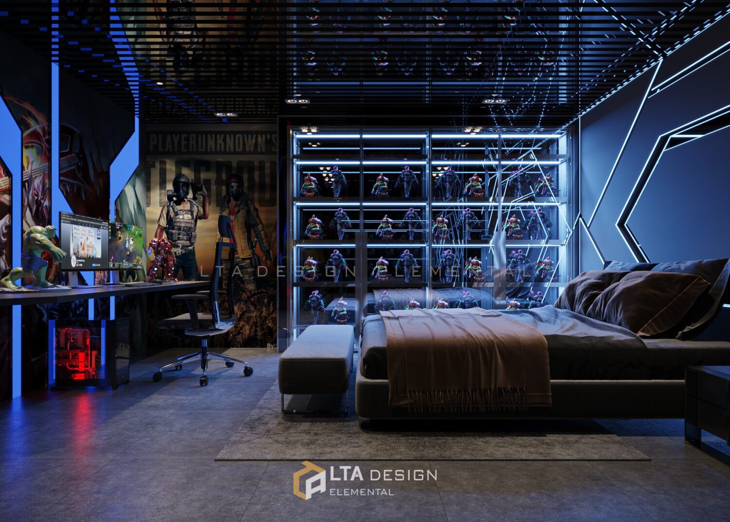 3D Interior Model Bed Room Scene 3dsmax 2412584