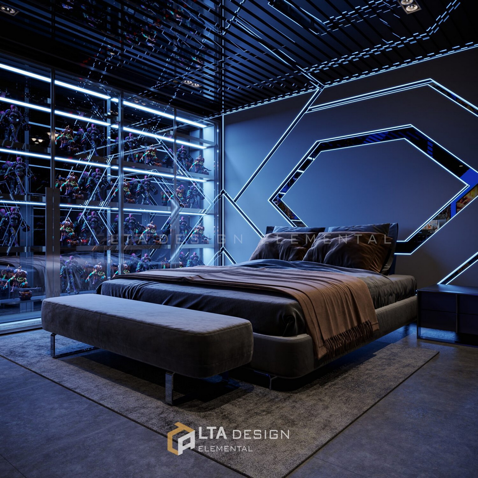 3D Interior Model Bed Room Scene 3dsmax 2412584
