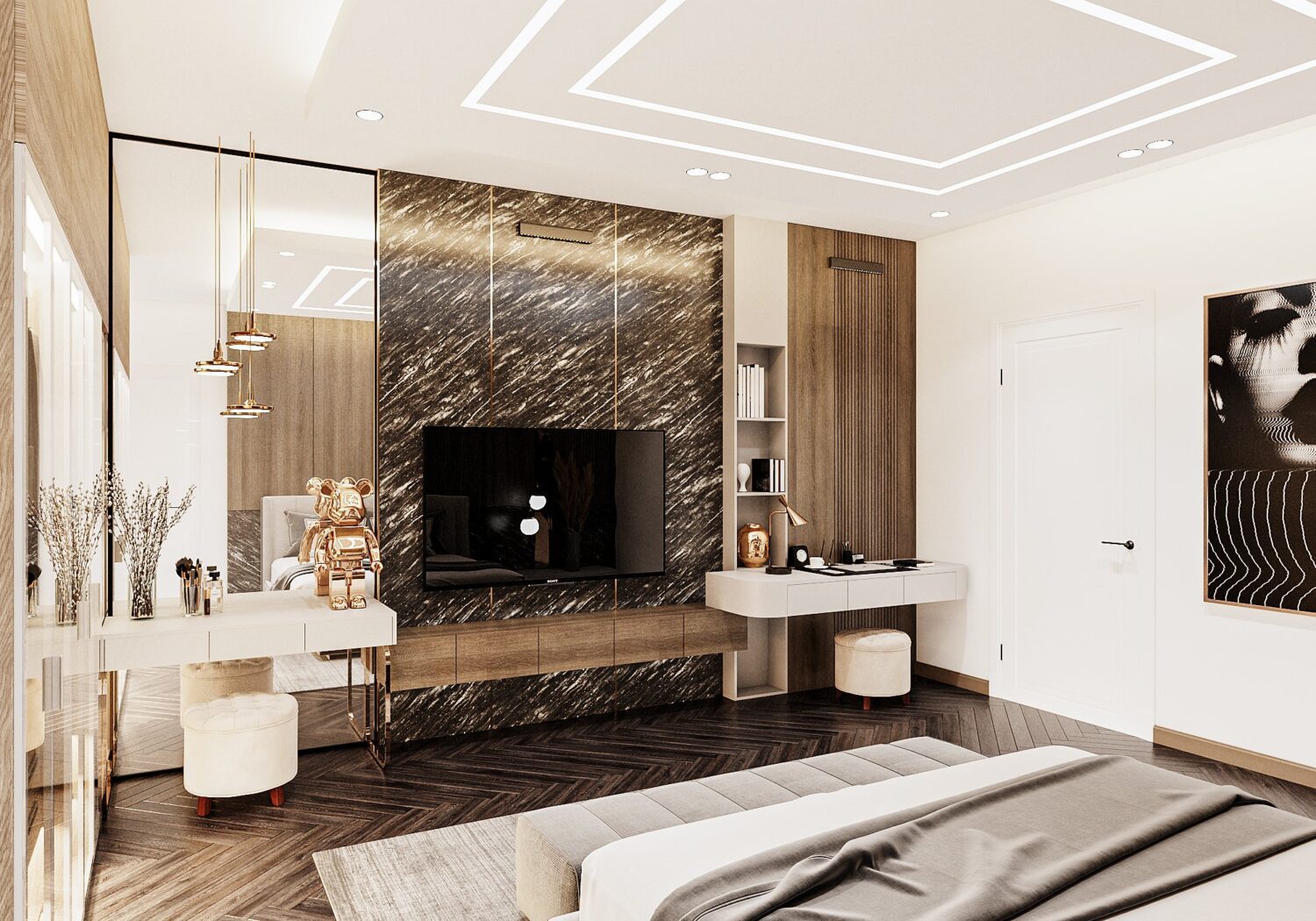 3D Interior Model Bed Room Scene 3dsmax 2412669