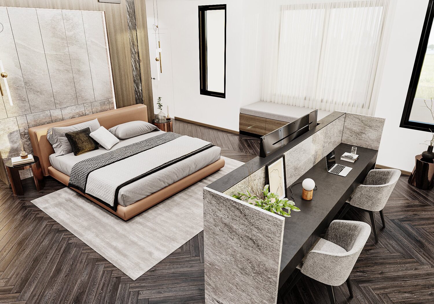 3D Interior Model Bed Room Scene 3dsmax 2412669