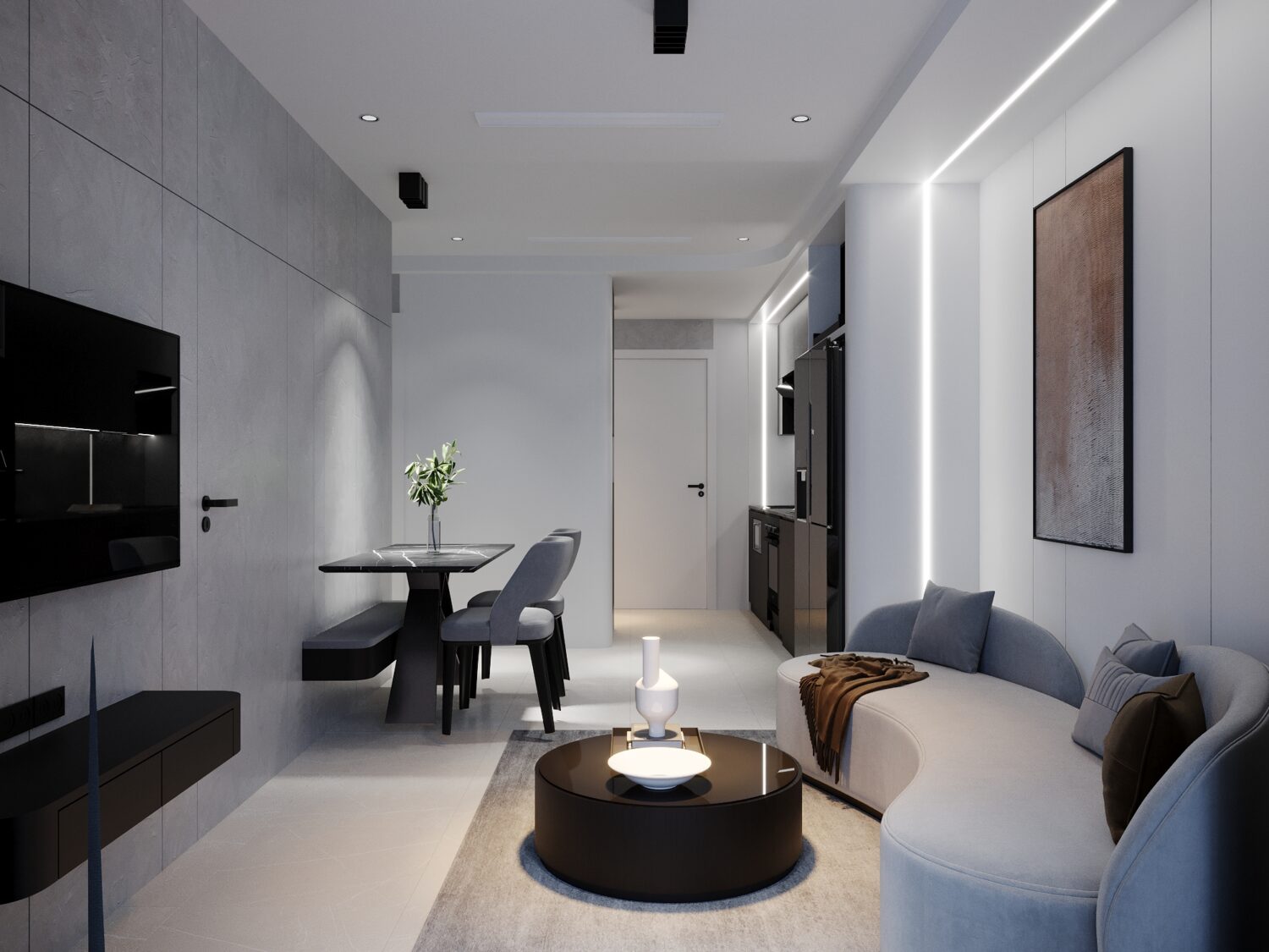 3D Interior Apartment Scene 3dsmax 2412705