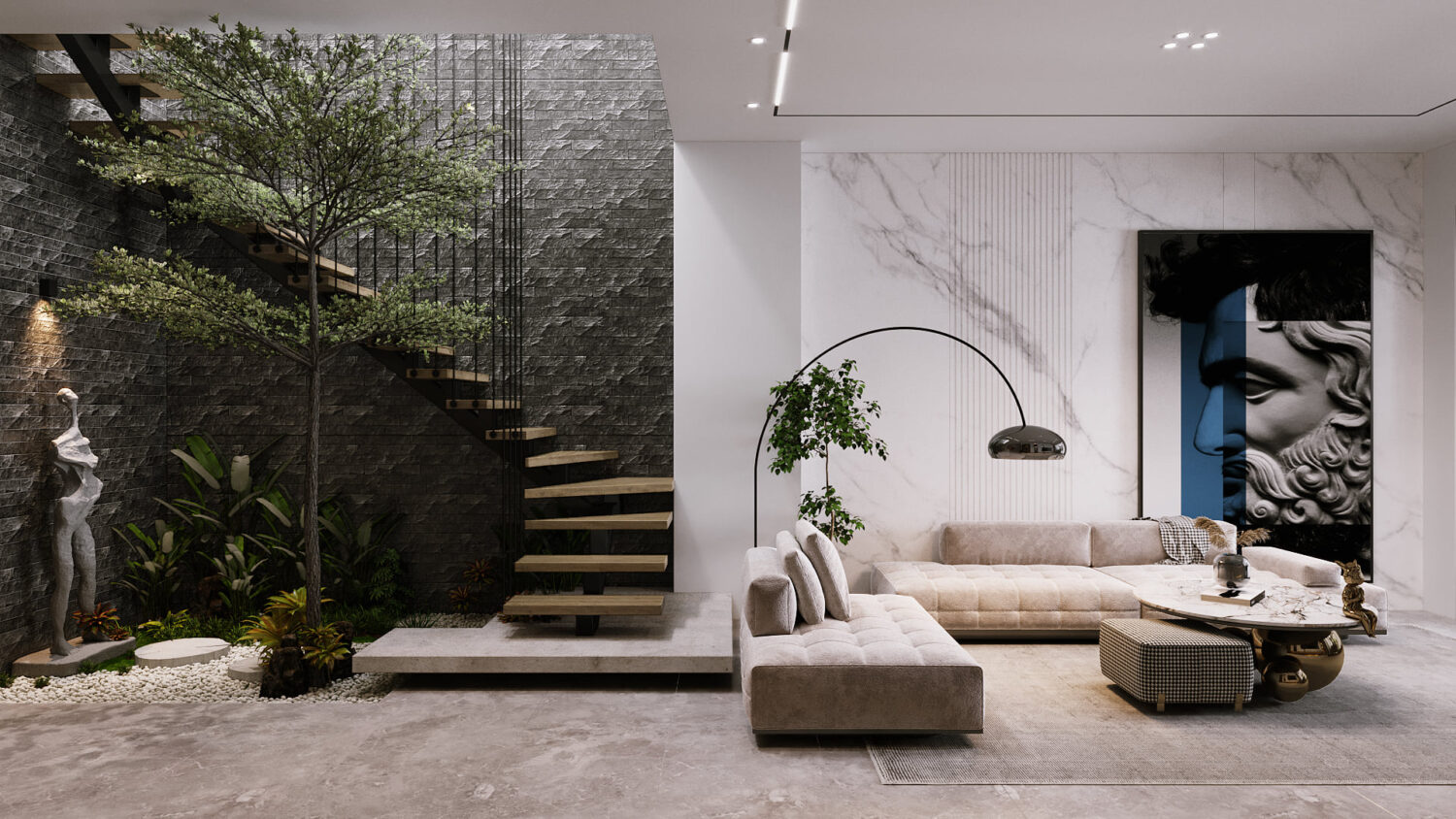 3D Interior Model Living room Scene 3dsmax 249877